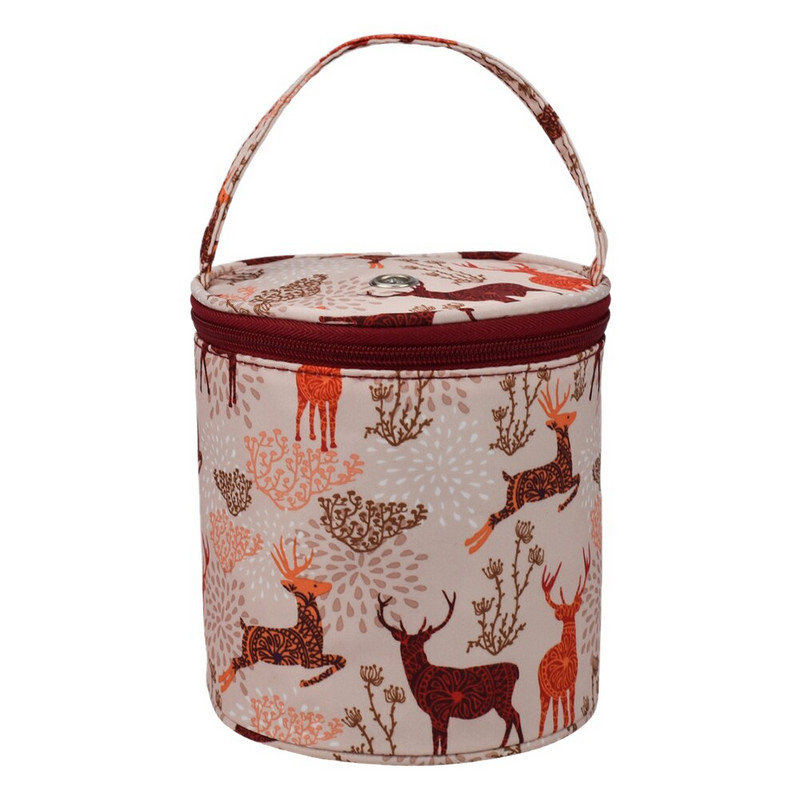 Έντυπη βάση για βελονάκι Αξεσουάρ Εργαλείο ραπτικής Καλάθι Κλωστή Ύφανση Νήματα Organizer Tote Πλεκτομηχανή Τσάντα αποθήκευσης Δώρα Βελόνες