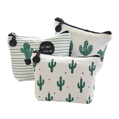 1PC Cartoon Cactus Sewing Supplies DIY Τσάντες αποθήκευσης Χάντρες στρας Κουμπί ταξιδιού Φορητές τσάντες αποθήκευσης καμβά εργαλείου κεντήματος