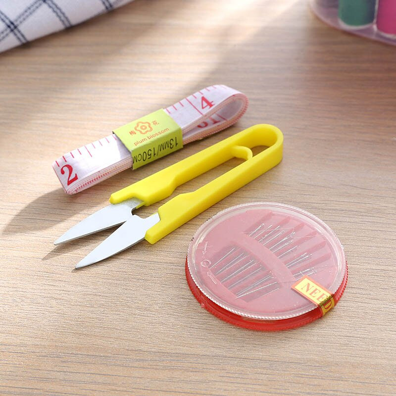 1 set accesorii pentru țesătură cusături cutie de cusut multifuncțional din plastic sutură de mână pentru repararea costumului instrumente de tricotat kit de cusut de uz casnic