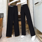 Γυναικείο παντελόνι με ψηλόμεσο στάμπα