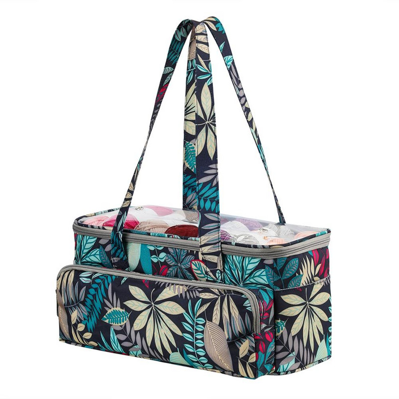 Φύλλα εκτύπωσης νήματα αποθήκευσης τσάντα πλέξιμο τσάντα τσάντα για νήματα από μαλλί νήματα βελονάκι Βελόνες πλεξίματος αποθήκευσης