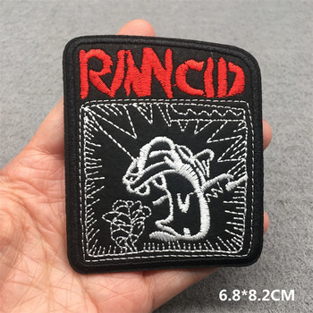 Band Rock Clothes Badges Iron On Patches Απλικέ Κεντημένες Μουσική Πανκ Ρίγες για Ρούχα Μπουφάν Τζιν Diy Διακόσμηση