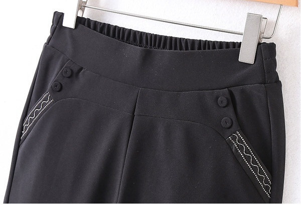 Ženske flis hlače s džepom, službeni model