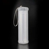 1Pcs Σχήμα κυλίνδρου Student Supplies Θήκη μολυβιού Θήκη στυλό PP Φορητή ρυθμιζόμενη οργάνωση στυλό Διαφανής