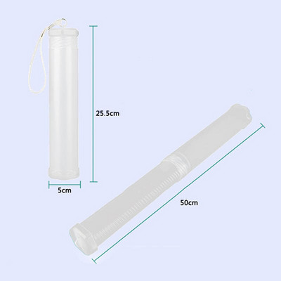 1Pcs Σχήμα κυλίνδρου Student Supplies Θήκη μολυβιού Θήκη στυλό PP Φορητή ρυθμιζόμενη οργάνωση στυλό Διαφανής