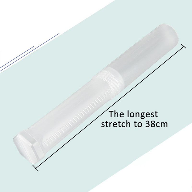 1Pcs Σχήμα κυλίνδρου Student Supplies Θήκη μολυβιού Θήκη στυλό PP Φορητή ρυθμιζόμενη οργάνωση στυλό Διαφανής