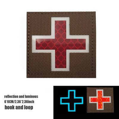 IR Punase Risti parameediku EMT EMS Armee lahingumeediku esmaabiplaastrid Helkur taktikalise meditsiinilise sümboolika plaastri märk