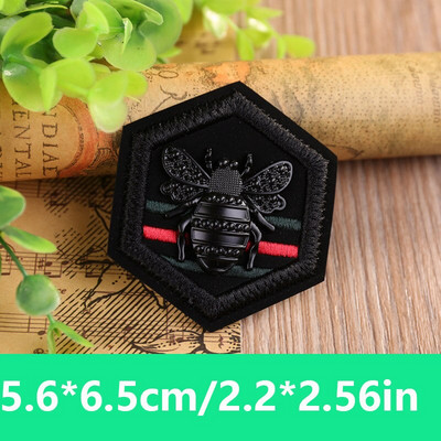 3D metalinis apvalus juodas PU odos siuvinėjimo pleistrai drabužiams aplikacijos Karūnėlė Bitė Ženkliukas Juostelės lipdukas Siuvinėti drabužių pleistrą