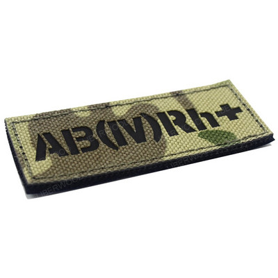 Veregrupp negatiivne B AB AO (I) Rh+ Rh- Reesus-positiivne Vene armee triibuline Chevron Spetsnaz plaaster ühtse mantli jaoks