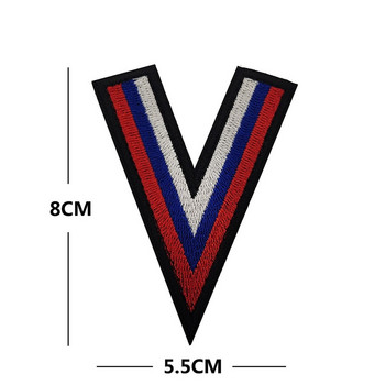 Εξωτερική ρωσική αλφάβητο Κέντημα υφασμάτινο μπάλωμα σακίδιο πλάτης Tactical morale Badge Velcros Patches Applique For Jacket bag Σακίδιο πλάτης