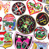 Έμβλημα Ολλανδίας Oeteldonk Embroidery Patch Forg Carnival For Netherland Iron On Patches For Clothing Μπαλώματα βατράχου σε ρούχα