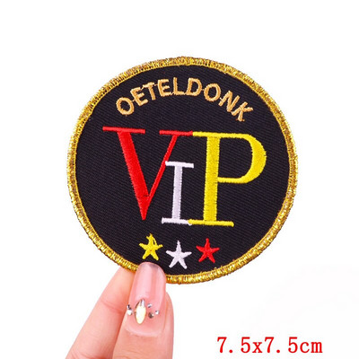 Έμβλημα Ολλανδίας Oeteldonk Embroidery Patch Forg Carnival For Netherland Iron On Patches For Clothing Μπαλώματα βατράχου σε ρούχα