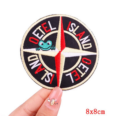 Έμβλημα Ολλανδίας Oeteldonk Embroidery Patch Forg Carnival For Netherland Iron On Patches For Clothing Μπαλώματα βατράχου σε ρούχα