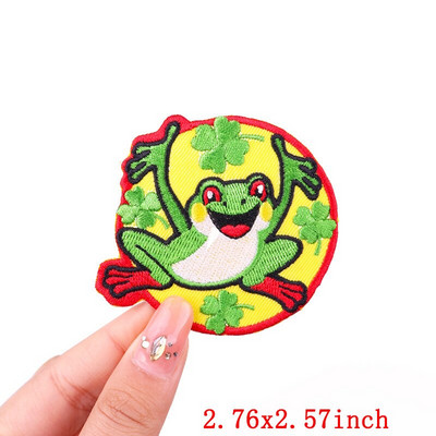 Έμβλημα Ολλανδίας Oeteldonk Embroidery Patch Forg Carnival For Netherland Iron On Patches For Clothing Μπαλώματα βατράχου σε ρούχα