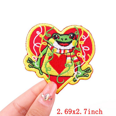 Έμβλημα Ολλανδίας Oeteldonk Embroidery Patch Forg Carnival For Netherland Iron On Patches For Clothing Μπαλώματα βατράχου σε ρούχα