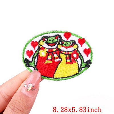 Έμβλημα Ολλανδίας Oeteldonk Embroidery Patch Forg Carnival For Netherland Iron On Patches For Clothing Μπαλώματα βατράχου σε ρούχα
