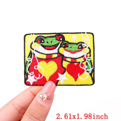 Έμβλημα Ολλανδίας Oeteldonk Embroidery Patch Forg Carnival For Netherland Iron On Patches For Clothing Μπαλώματα βατράχου σε ρούχα