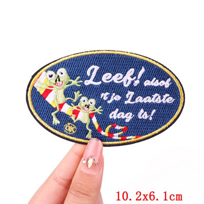 Έμβλημα Ολλανδίας Oeteldonk Embroidery Patch Forg Carnival For Netherland Iron On Patches For Clothing Μπαλώματα βατράχου σε ρούχα