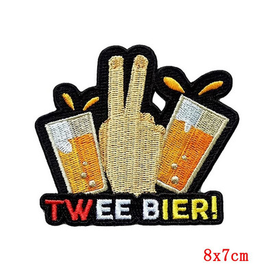 Έμβλημα Ολλανδίας Oeteldonk Embroidery Patch Forg Carnival For Netherland Iron On Patches For Clothing Μπαλώματα βατράχου σε ρούχα