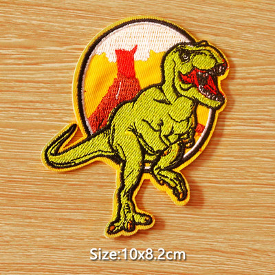 „Pasidaryk pats“ kabliuko kilpos pleistras „Jurassic Park“ pleistras, išsiuvinėtas drabužių pleistras, dinozaurų pleistras, lygintuvas ant drabužių. Lipduko ženklelis