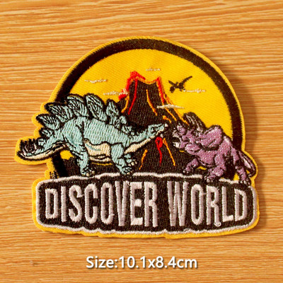 „Pasidaryk pats“ kabliuko kilpos pleistras „Jurassic Park“ pleistras, išsiuvinėtas drabužių pleistras, dinozaurų pleistras, lygintuvas ant drabužių. Lipduko ženklelis