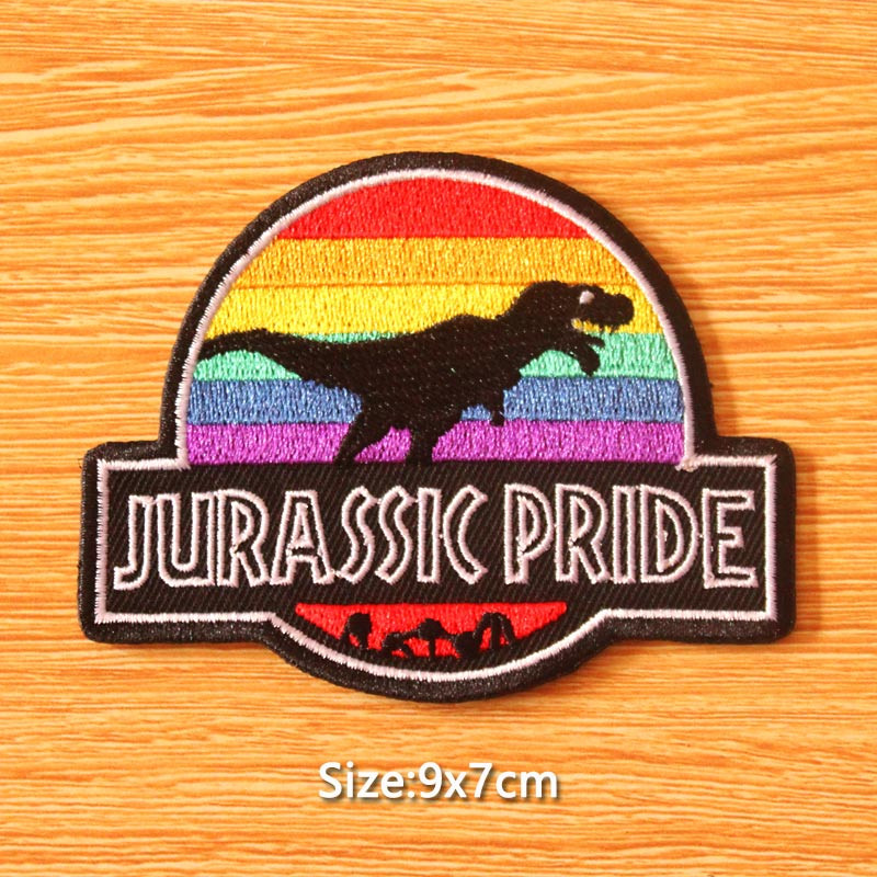 „Pasidaryk pats“ kabliuko kilpos pleistras „Jurassic Park“ pleistras, išsiuvinėtas drabužių pleistras, dinozaurų pleistras, lygintuvas ant drabužių. Lipduko ženklelis