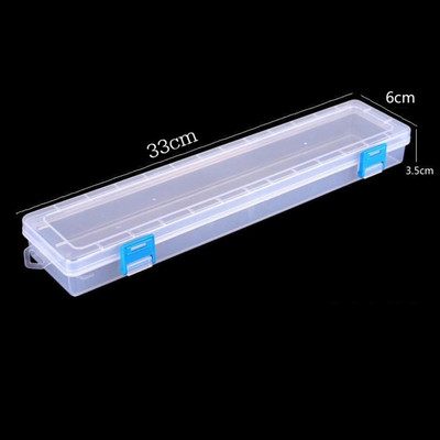 1vnt tapybos pieštukų dėžutė piešimo teptuko laikymo dėklas 33x7x3,5 cm 18,5 * 7 cm plastikinis akvarelės rašiklio konteinerio piešimo įrankių organizatorius