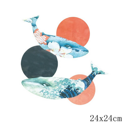 Cartoon Love Θερμική μεταφορά θερμότητας για σίδερο ρούχων σε πολύχρωμα ζώα Μεταφορές για ρούχα Απλικές για πλενόμενο μπλουζάκι