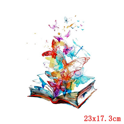 Cartoon Love Θερμική μεταφορά θερμότητας για σίδερο ρούχων σε πολύχρωμα ζώα Μεταφορές για ρούχα Απλικές για πλενόμενο μπλουζάκι