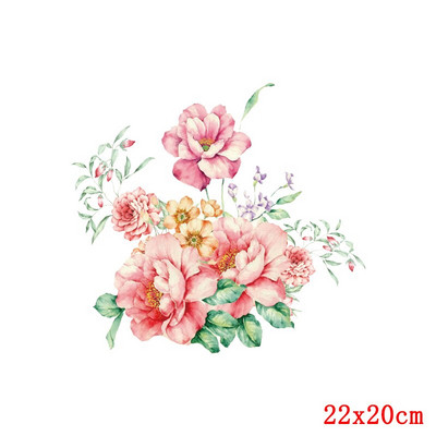 Cartoon Love Θερμική μεταφορά θερμότητας για σίδερο ρούχων σε πολύχρωμα ζώα Μεταφορές για ρούχα Απλικές για πλενόμενο μπλουζάκι