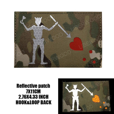 Μαύρη γενειάδα Blackbeard Pirate Flag Patch Edward Forward Reflective Patch Tactical Trident Patch Patch