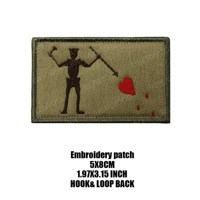 Μαύρη γενειάδα Blackbeard Pirate Flag Patch Edward Forward Reflective Patch Tactical Trident Patch Patch