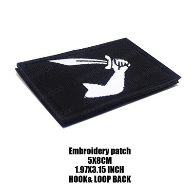 Μαύρη γενειάδα Blackbeard Pirate Flag Patch Edward Forward Reflective Patch Tactical Trident Patch Patch