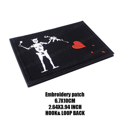 Μαύρη γενειάδα Blackbeard Pirate Flag Patch Edward Forward Reflective Patch Tactical Trident Patch Patch