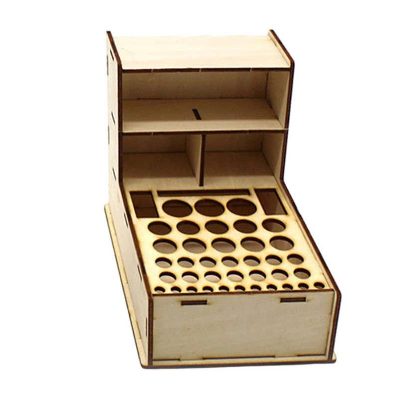 Suport pentru pensule de vopsea în miniatură Stație de vopsit Stație de vopsea Raft pentru vopsea pentru instrument de modelare