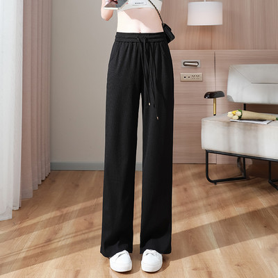 Φαρδύ μοντέλο γυναικείο παντελόνι - με κορδόνια