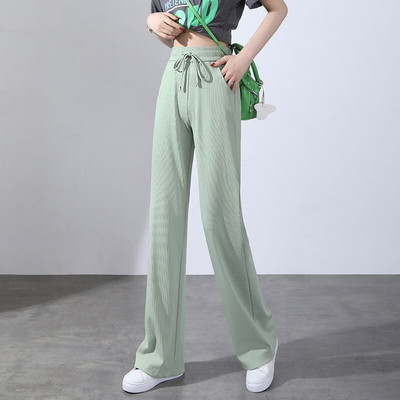 Φαρδύ μοντέλο γυναικείο παντελόνι - με κορδόνια