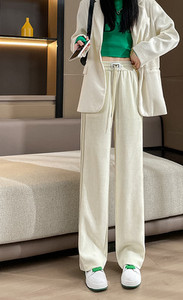 Sports-casual παντελόνι με piping και κορδόνια