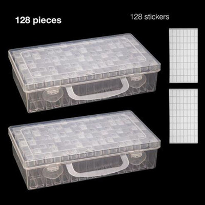 28/64 Tinkleliai Plastikinės dėžutės Tvarkyklės Medicininis Dėklas Deimantinis Tapyba Dėžutė Siuvinėjimo Dėklas Juvelyriniai Priedai Įrankiai