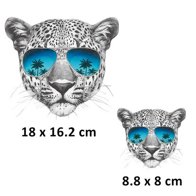 Ferocious Animal sălbatic transfer de căldură autocolant Diy fier pe patch-uri pentru haine tricouri insigne aplicate lavabile la căldură