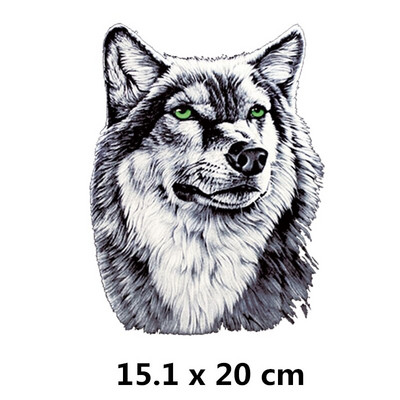 Ferocious Animal sălbatic transfer de căldură autocolant Diy fier pe patch-uri pentru haine tricouri insigne aplicate lavabile la căldură