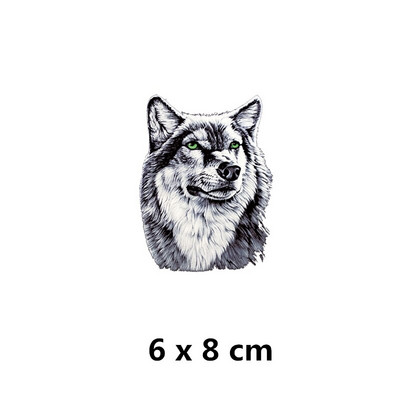 Ferocious Animal sălbatic transfer de căldură autocolant Diy fier pe patch-uri pentru haine tricouri insigne aplicate lavabile la căldură