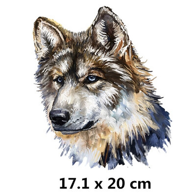 Ferocious Animal sălbatic transfer de căldură autocolant Diy fier pe patch-uri pentru haine tricouri insigne aplicate lavabile la căldură