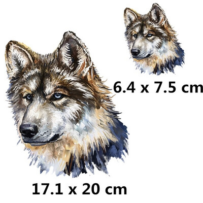 Ferocious Animal sălbatic transfer de căldură autocolant Diy fier pe patch-uri pentru haine tricouri insigne aplicate lavabile la căldură