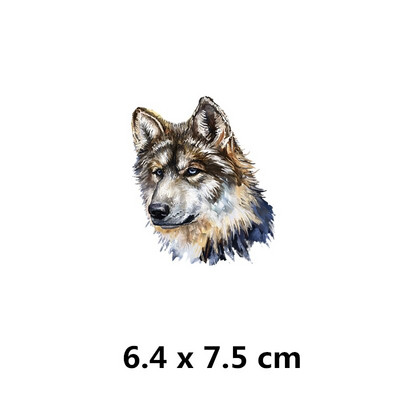 Ferocious Animal sălbatic transfer de căldură autocolant Diy fier pe patch-uri pentru haine tricouri insigne aplicate lavabile la căldură