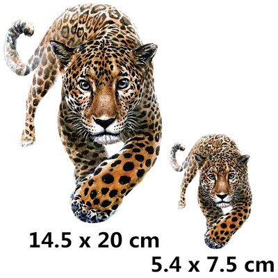 Ferocious Animal sălbatic transfer de căldură autocolant Diy fier pe patch-uri pentru haine tricouri insigne aplicate lavabile la căldură