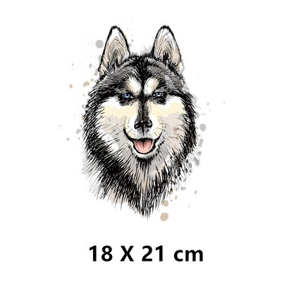 Ferocious Animal sălbatic transfer de căldură autocolant Diy fier pe patch-uri pentru haine tricouri insigne aplicate lavabile la căldură