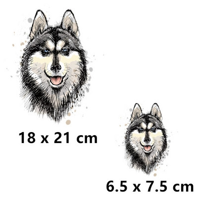 Ferocious Animal sălbatic transfer de căldură autocolant Diy fier pe patch-uri pentru haine tricouri insigne aplicate lavabile la căldură