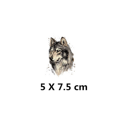 Ferocious Animal sălbatic transfer de căldură autocolant Diy fier pe patch-uri pentru haine tricouri insigne aplicate lavabile la căldură