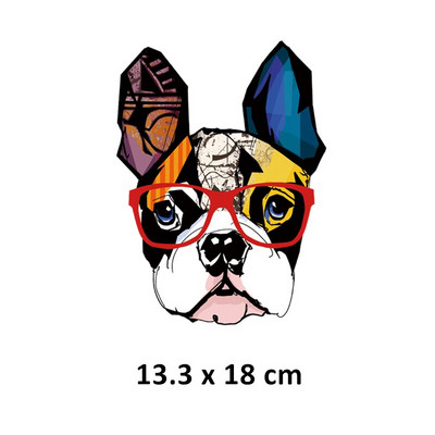 Ferocious Animal sălbatic transfer de căldură autocolant Diy fier pe patch-uri pentru haine tricouri insigne aplicate lavabile la căldură